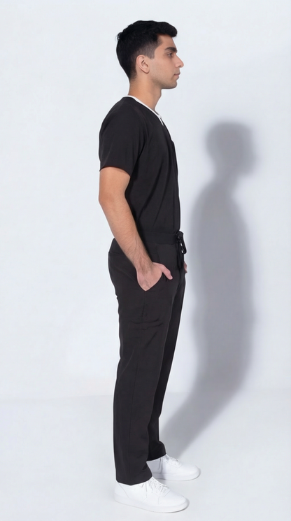 Aero Scrub Set: Midnight Black