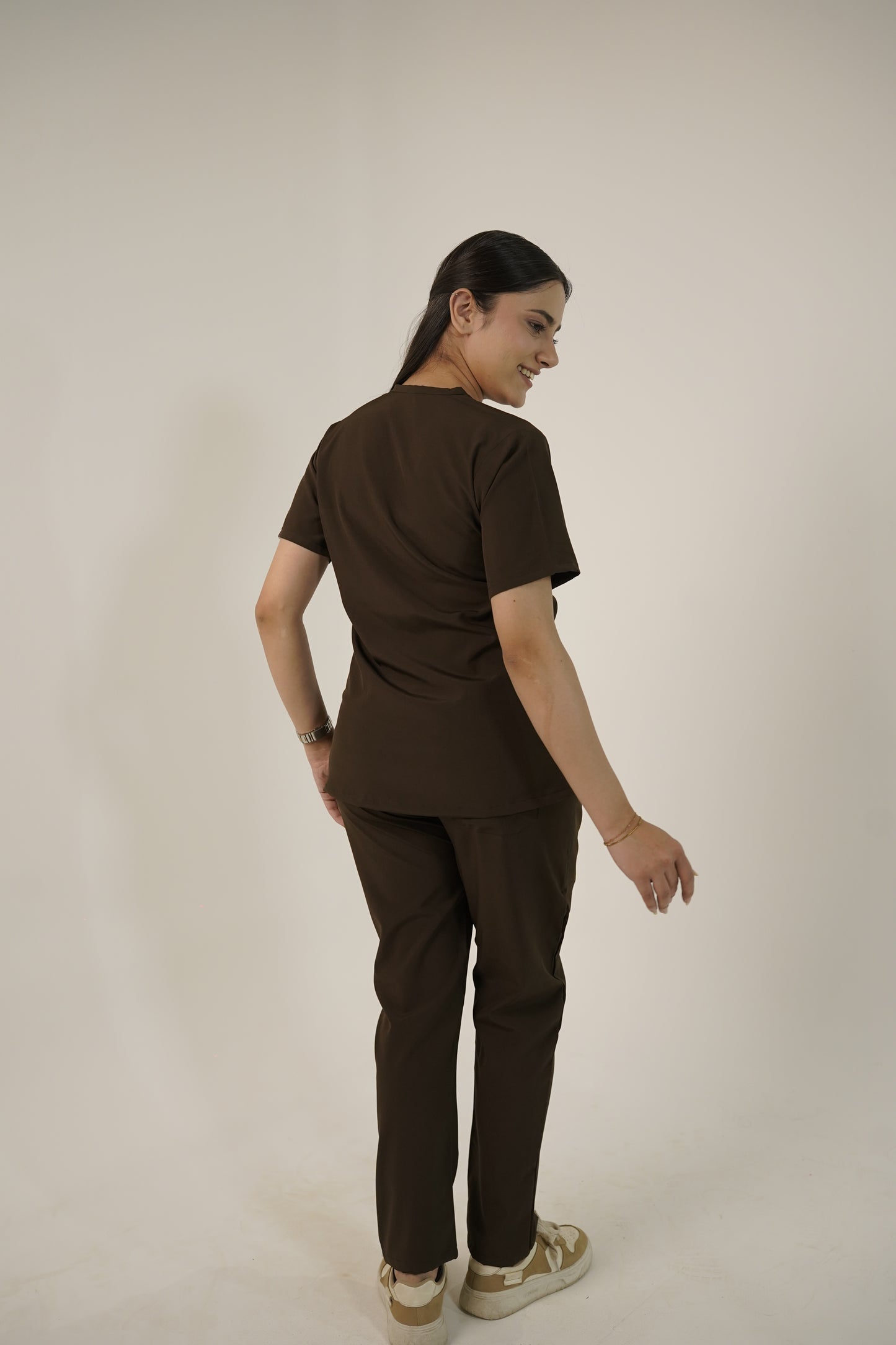 Aero Scrub Set: Chocolate Brown