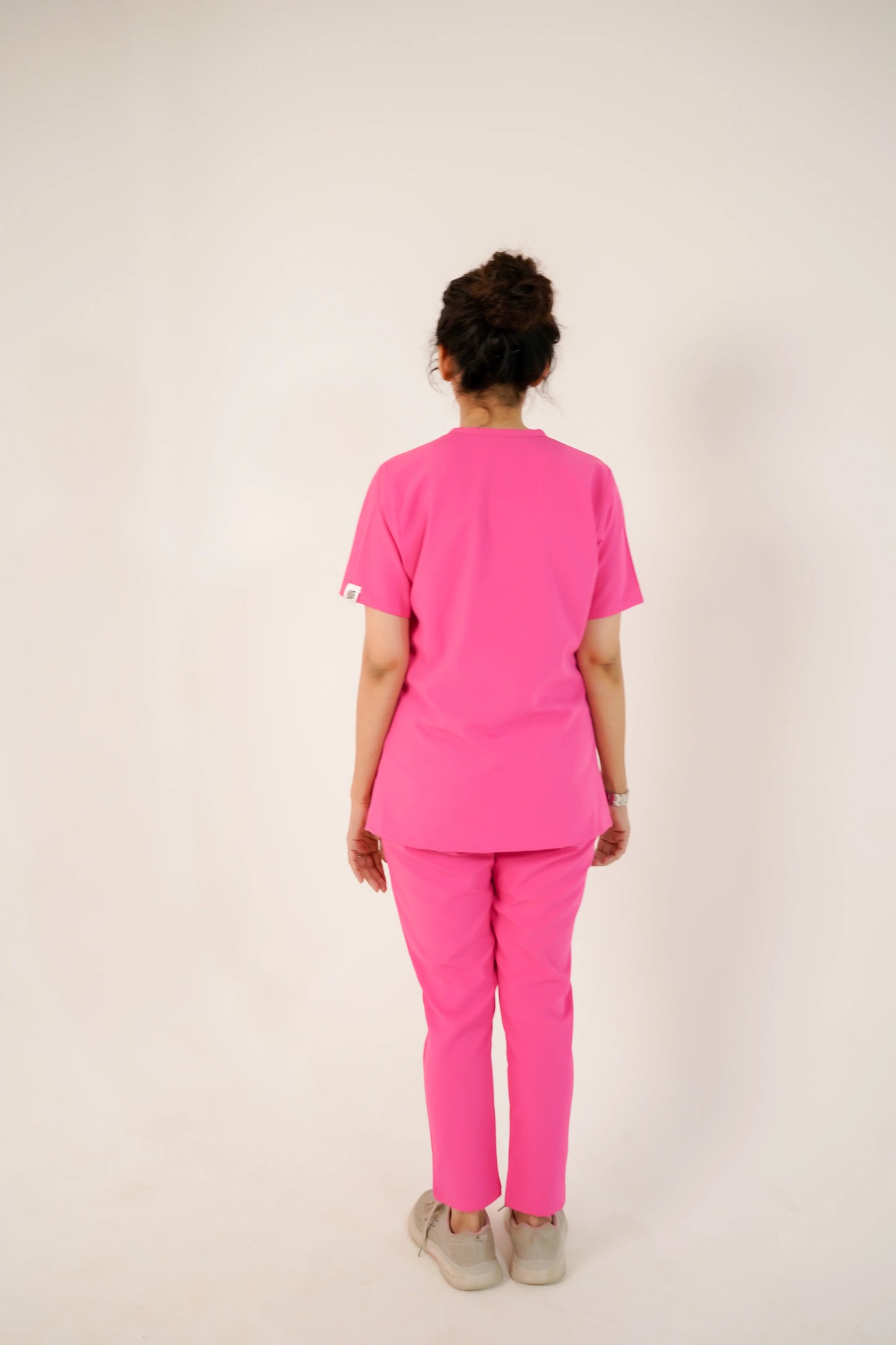 Milano Scrub Set: Shocking Pink