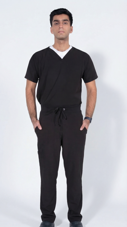 Aero Scrub Set: Midnight Black