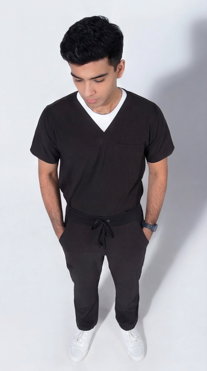 Aero Scrub Set: Midnight Black