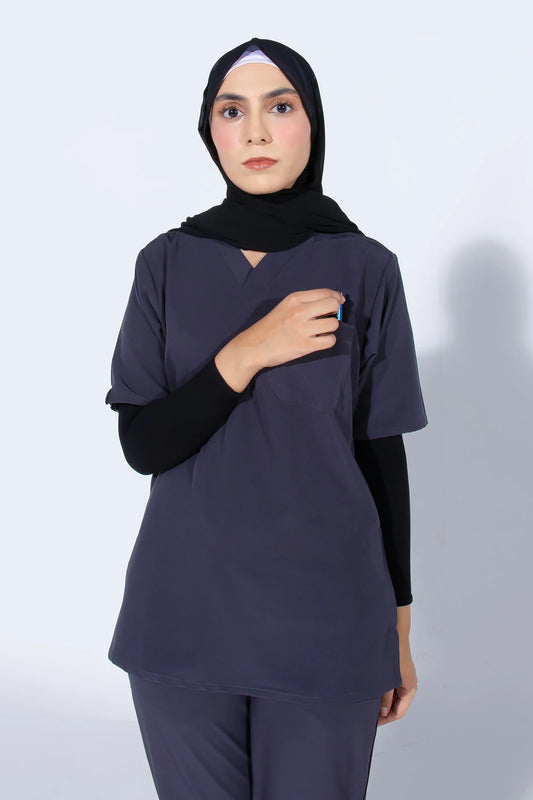 Aero Scrub Set: Lead Grey