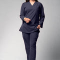 Aero Scrub Set: Lead Grey with Minimal Edge Top