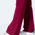 Aero Scrub Set: Mulberry Maroon with Mandarin Collar