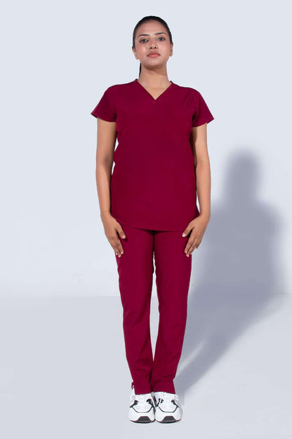 Aero Scrub Set: Mulberry Maroon