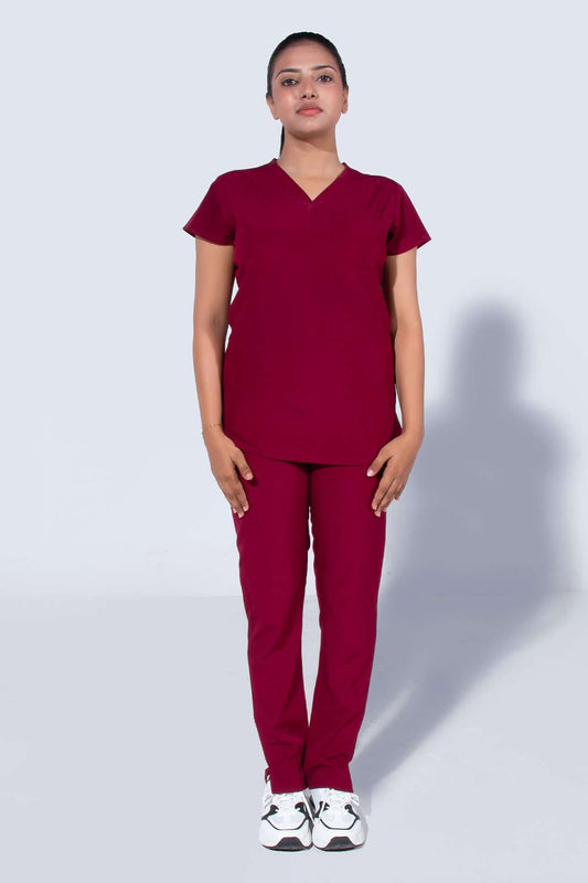 Aero Scrub Set: Mulberry Maroon