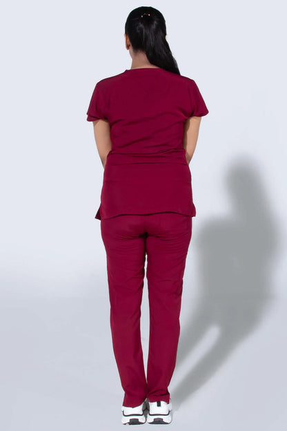 Aero Scrub Set: Mulberry Maroon