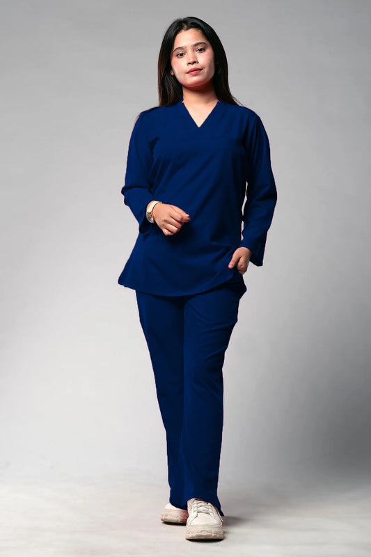 Aero Scrub Set: Nighttime Navy with Zipflex top
