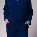 Aero Scrub Set: Nighttime Navy with Zipflex top