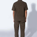 Aero Scrub Set:  Olive Green with mandarin collar