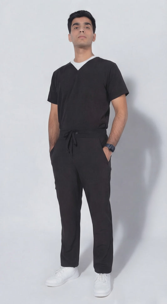 Aero Scrub Set: Midnight Black
