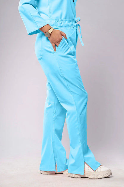 Aero Scrub Set: Sky Blue with Zipflex Top
