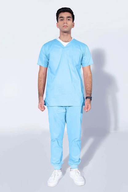 Aero Set: Sky Blue Scrub Set