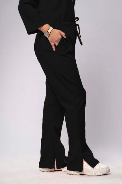 Aero Scrub Set: Midnight Black with Zipflex Top